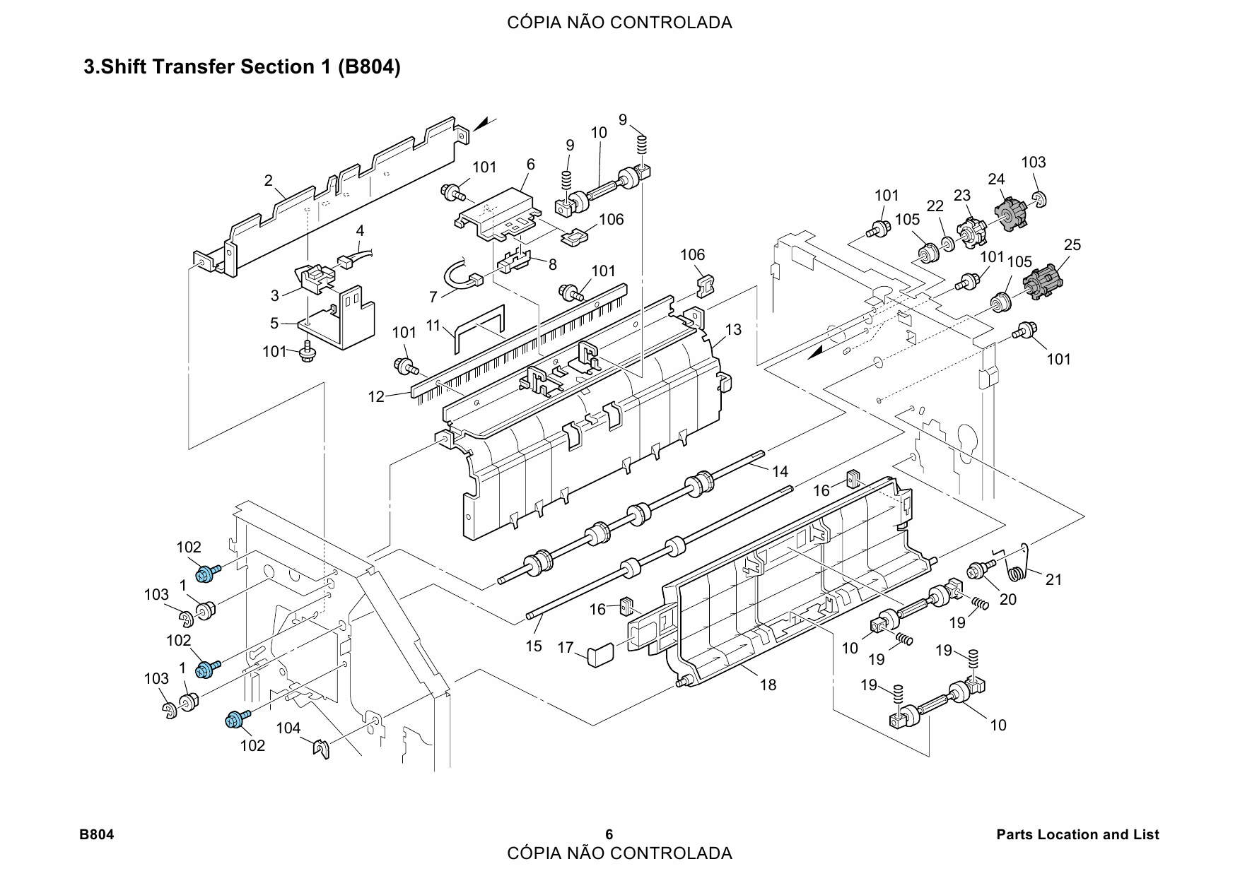 RICOH Options B804 BOOKLET-FINISHER-SR3020 Parts Catalog PDF download-3